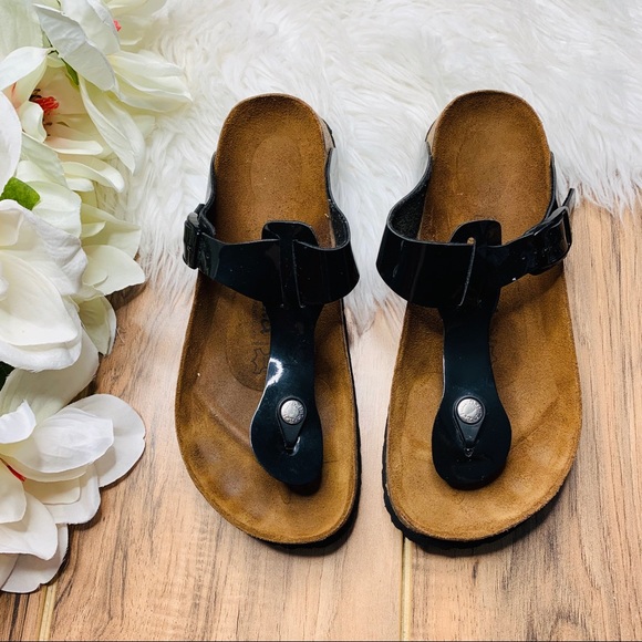 ❌SOLD❌Birkenstock Betula Black Leather Gizeh - Picture 2 of 6